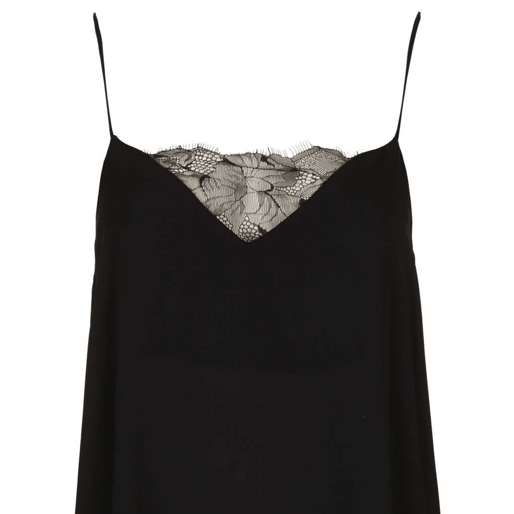 Topshop | Black Cami, Lace Detail (6)